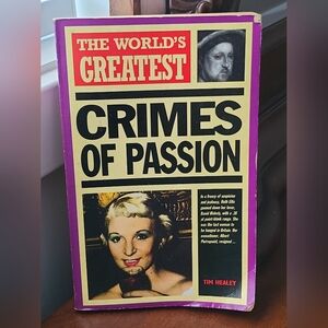 The World's Greatest Crimes of Passion Book - Yellow and Black Cover